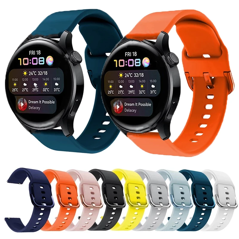 

Силиконовый ремешок для Huawei Watch 3 46 мм, сменный Браслет для наручных смарт-часов Huawei Watch 3Pro Watch 3