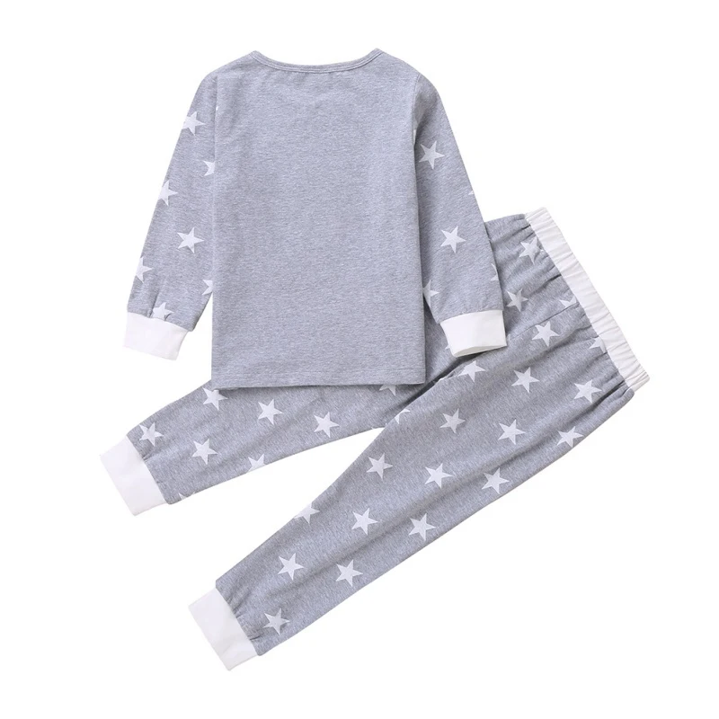 Детская зимняя одежда Модный детский костюм с принтом Топ длинными рукавами +