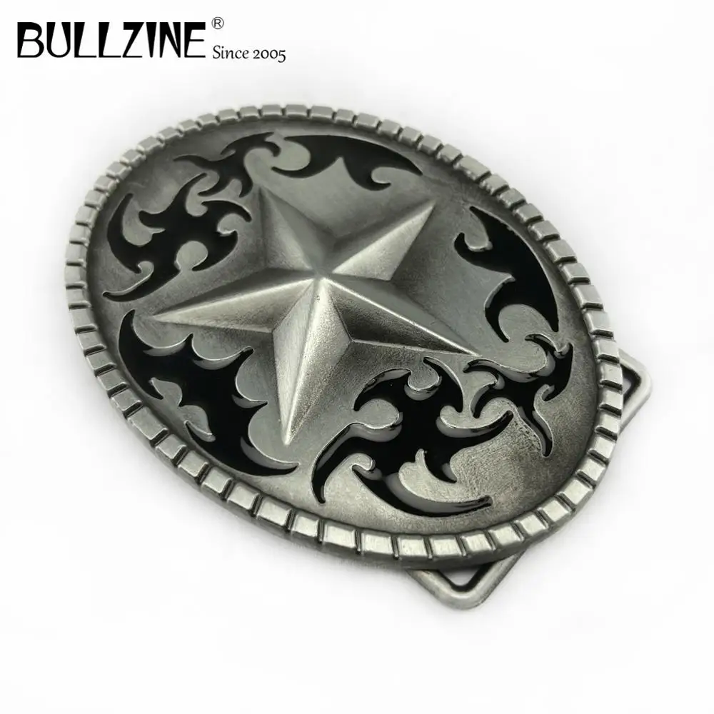 В Bullzine звезды пряжки ремня с оловянной отделкой FP 03379 подходит для детей на