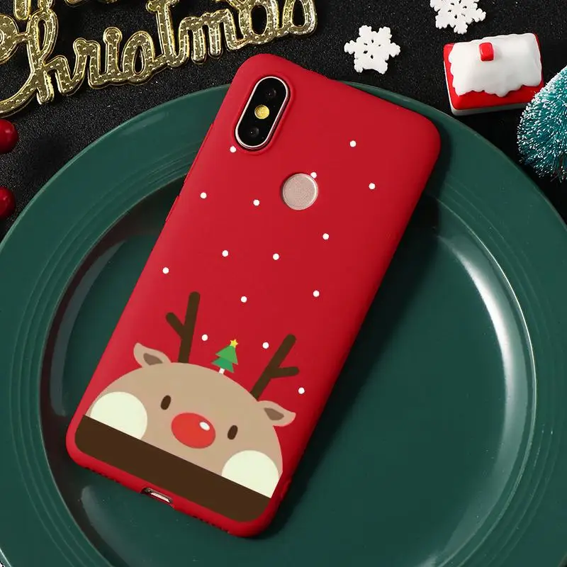 lutoushu Счастливого Рождества с изображением оленя для ТПУ Xiaomi mi 9T Pro 9 SE F1 A1 A2 5X6X8 Lite Red mi Note 7 Pro 7 Y3 K20 Pro 7A 5A 6A 6 5 5A мягкий чехол - Цвет: lutoushu