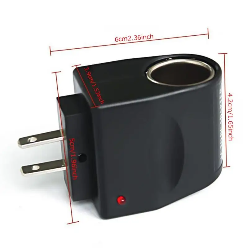 Cigarette Lighter Car Power Adapter AC Conversion 220v to DC 12V Wall Socket Plug Low Electrical Appliances | Автомобили и