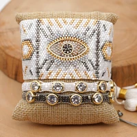 rttooas miyuki evil eye bracelet men turkish evil eye charm bracelets white pulseras mujer moda 2022 handmade loom beads jewelry