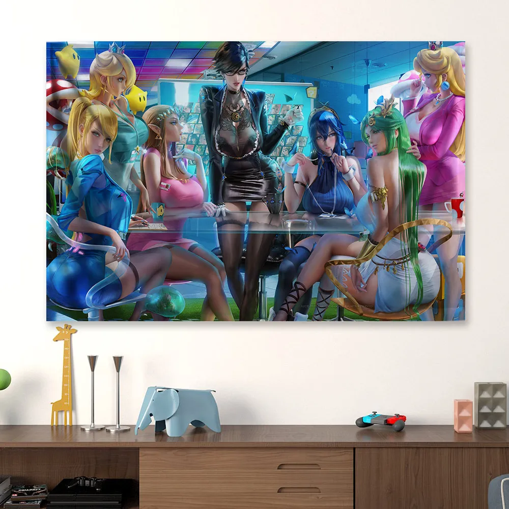 Декоративный постер SSB для видеоигр домашний декор аниме игр взрослых R18