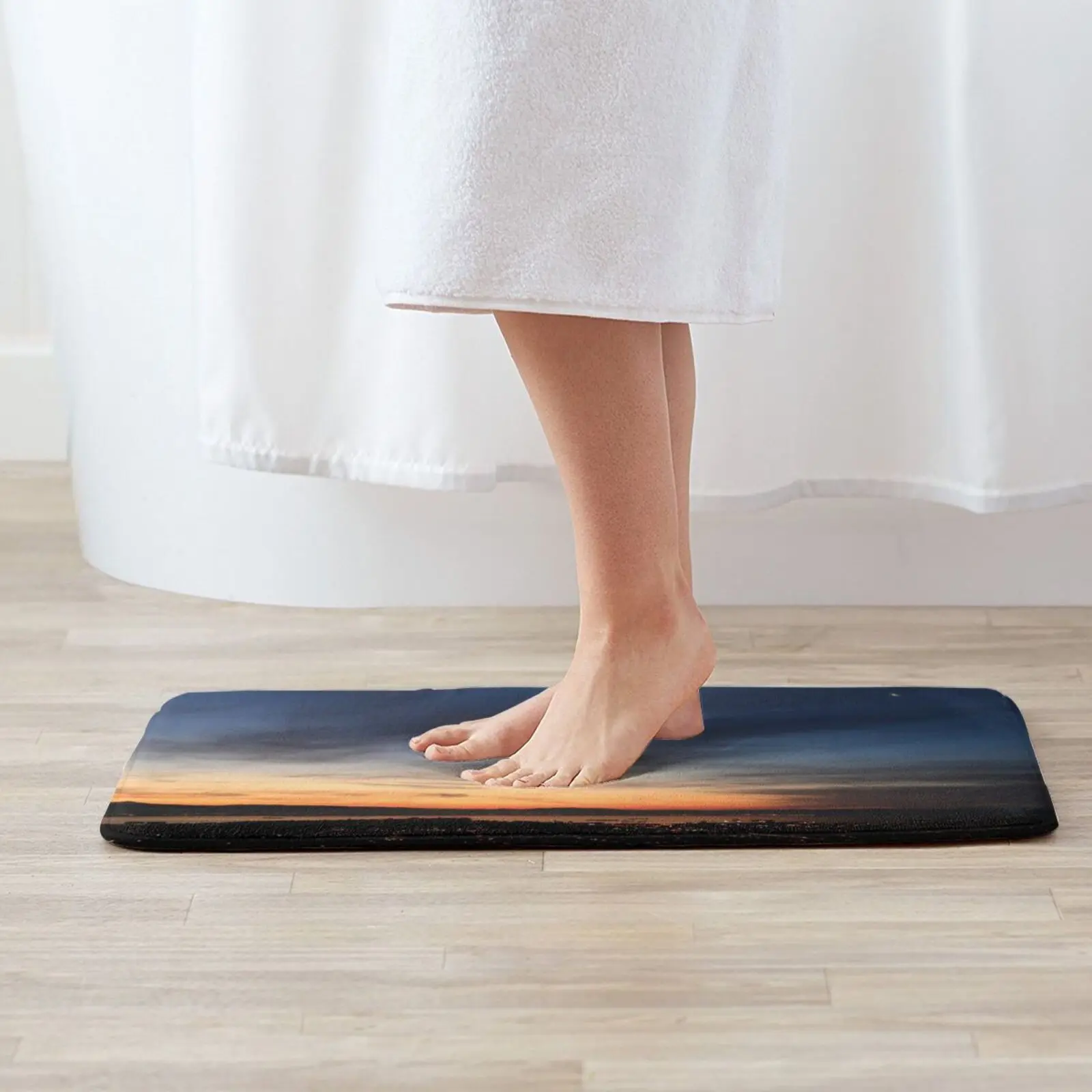 Коврик с изображением Полумесяца над городом от Bay мягкий ковер полумесяца