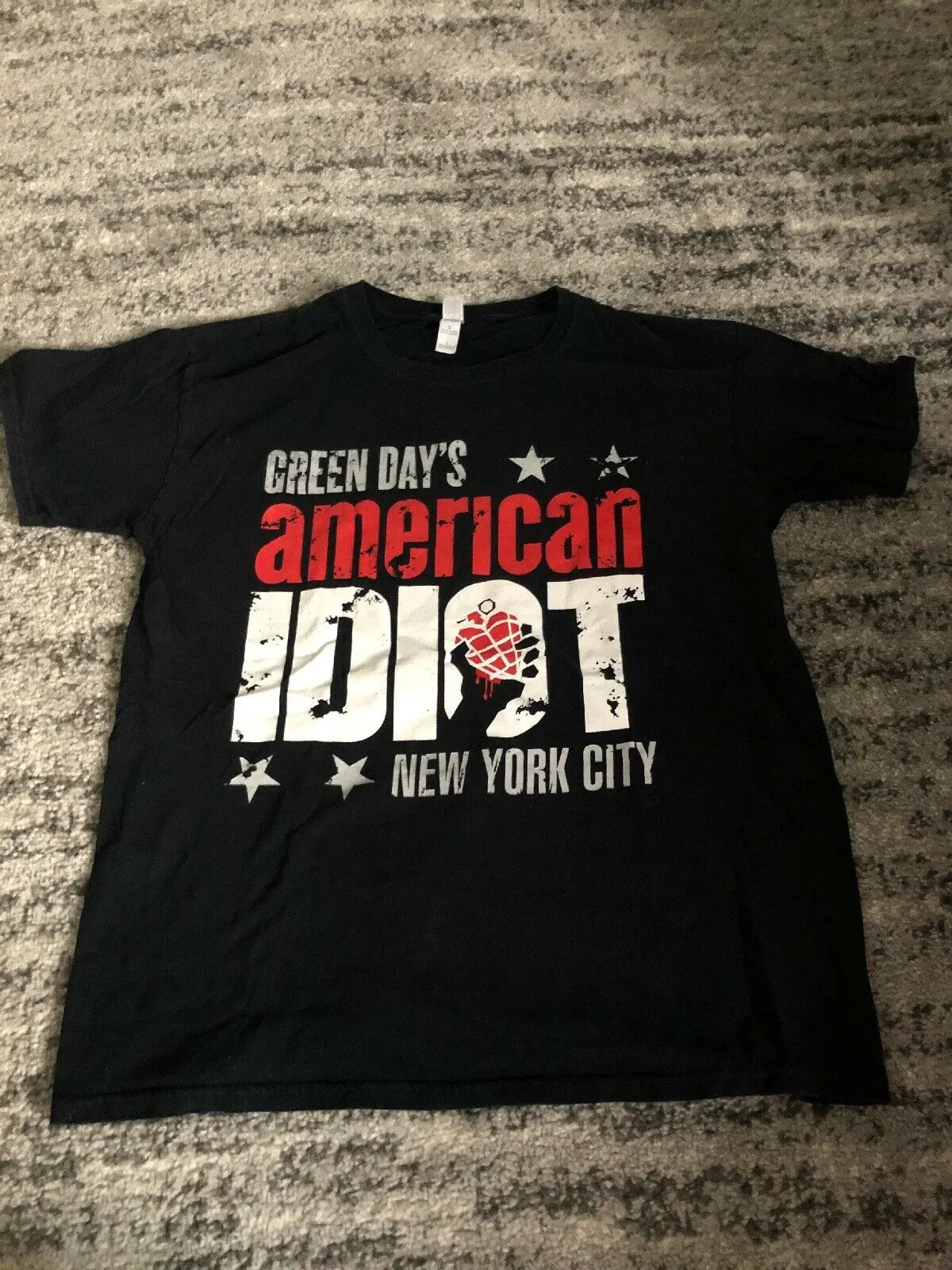 Футболка Green Day American Idiot New York City NYC NY Sz. Большой|Мужские футболки| |