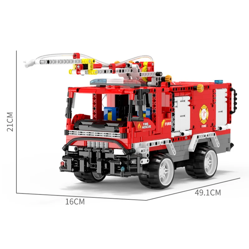 

New DIY Air Rescue Aircraft Helicopter Fire Truck Building Blocks Bricks Creative Cities Hero Fireman Toys for Kids Gifts