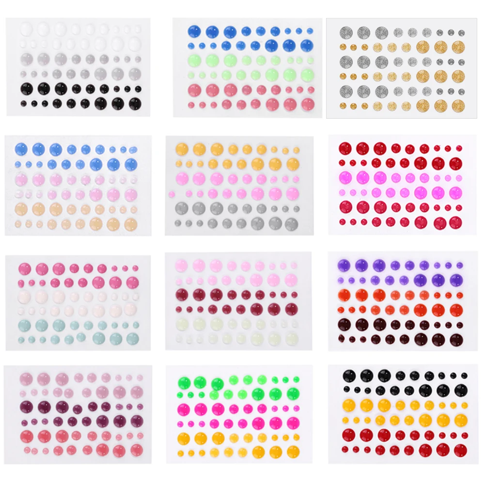 

Mixed Colorful Enamel Dots Sticker DIY Scrapbooking Card Album Decoration Crafts Suger Sprinkles Dots New 2019