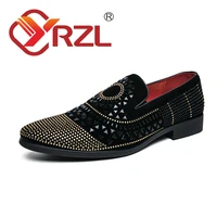 yrzl loafers men adults fashion breathable casual pointed toe shoes men driving slip on shoes for men plus size 47