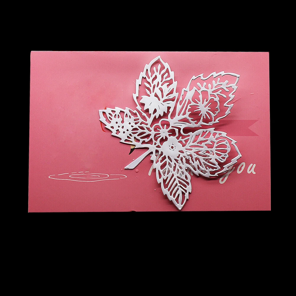 Штампы для скрапбукинга с кленовым цветком крафт высечка карт тиснение трафарет