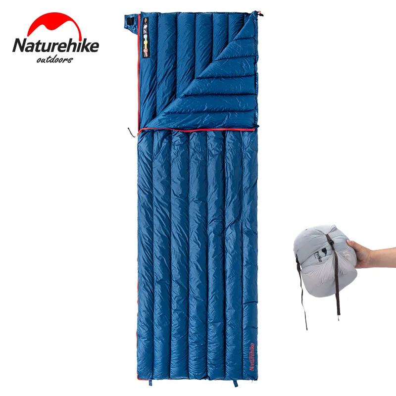 Спальный мешок Naturehike CWM400/CW280 ультралегкий с гусиным пухом тип конверта уличный