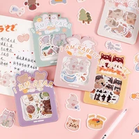 30pcsset cat hand account sticker pack small creative cute cartoon animal hand account diary decoration painting stationery