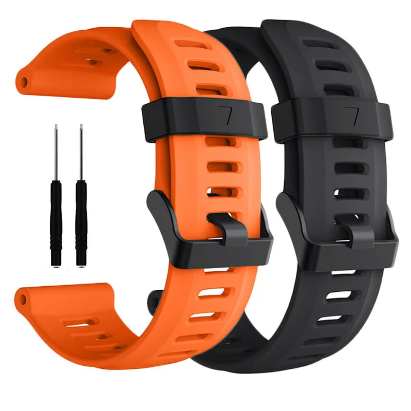 

Soft Silicone Replacement Sport Wirst Watchband Strap For Garmin Fenix 3 3HR Strap Belt Metal Wristwatch Bracelet for Fenix3