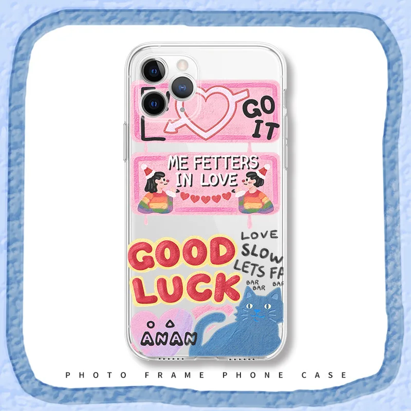 

Iphone Case Suitable for Apple 12Promax Mobile Phone Shell Creative Graffiti Cartoon Iphone11Promax Frosted Soft Shell 87Plus