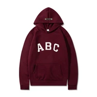 one piece unisex spring autumn sweatshirt solid color print letter abc men hoodies women fashion casual hooded pullover jumper