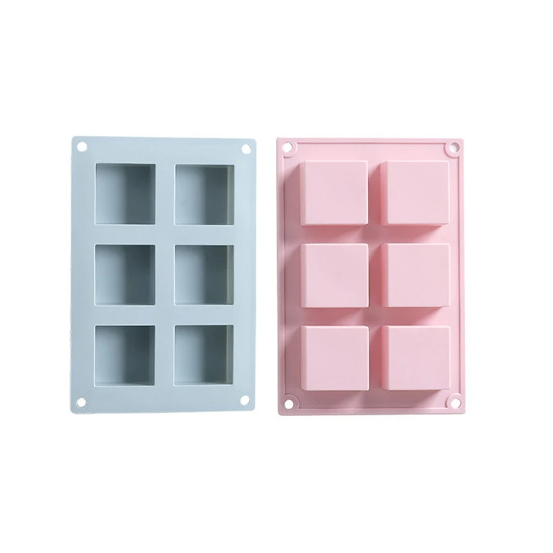 

Summer new two-color square brick 5*5*2.5cm ice cube silicone mold cake DIY decoration tool chocolate cookie making mold