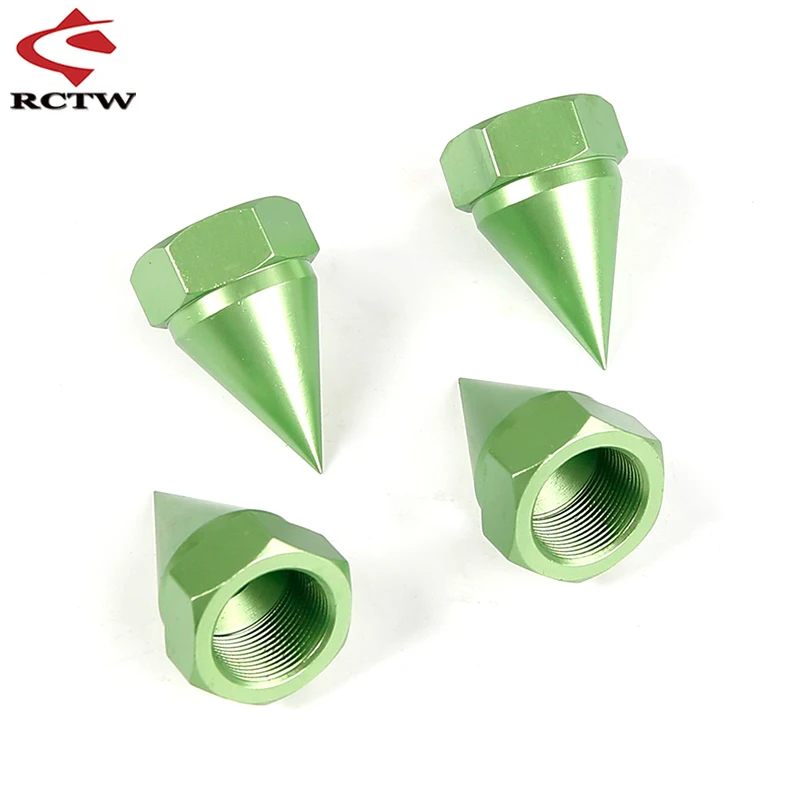 CNC Metal Sharp Thorn Vertebral Locking Dust Proof Nut Wheel Cover Cap for 1/5 HPI ROVAN KM BAJA 5B 5T 5SC SS | Игрушки и хобби