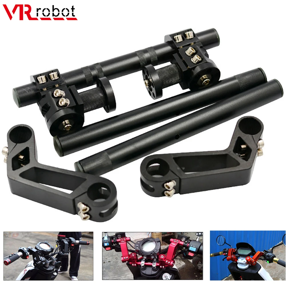 

VR robot Motorcycle Motified Handle Bar CNC Aluminum Alloy Universal Motorbike Separate Front Handle Grips Accessorie