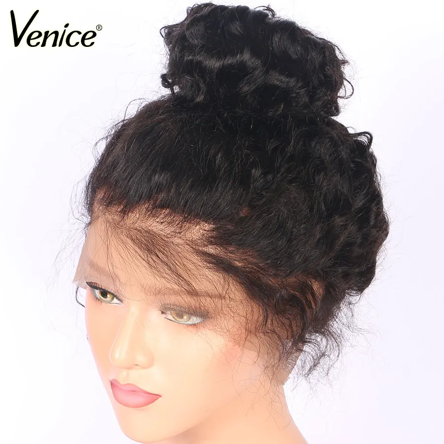 Венецианские волосы 13X6 кружевные передние человеческие парики с детскими