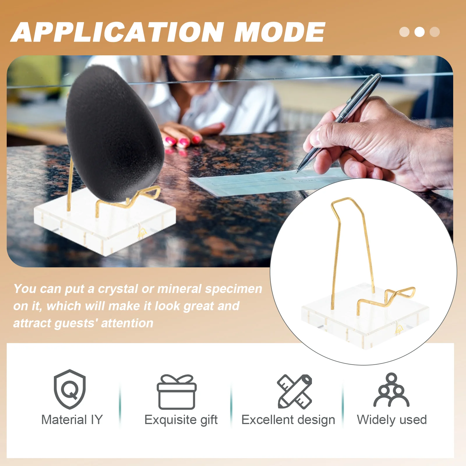 1 шт. прозрачная демонстрационная подставка для минералов | Дом и сад