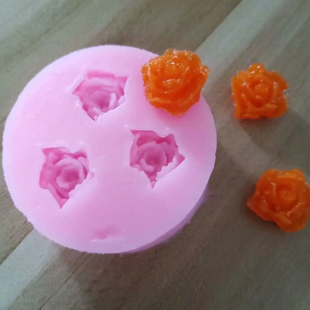 Творческий силиконовая формочка для леденцов розы Fondant Mold (сахарная) форма