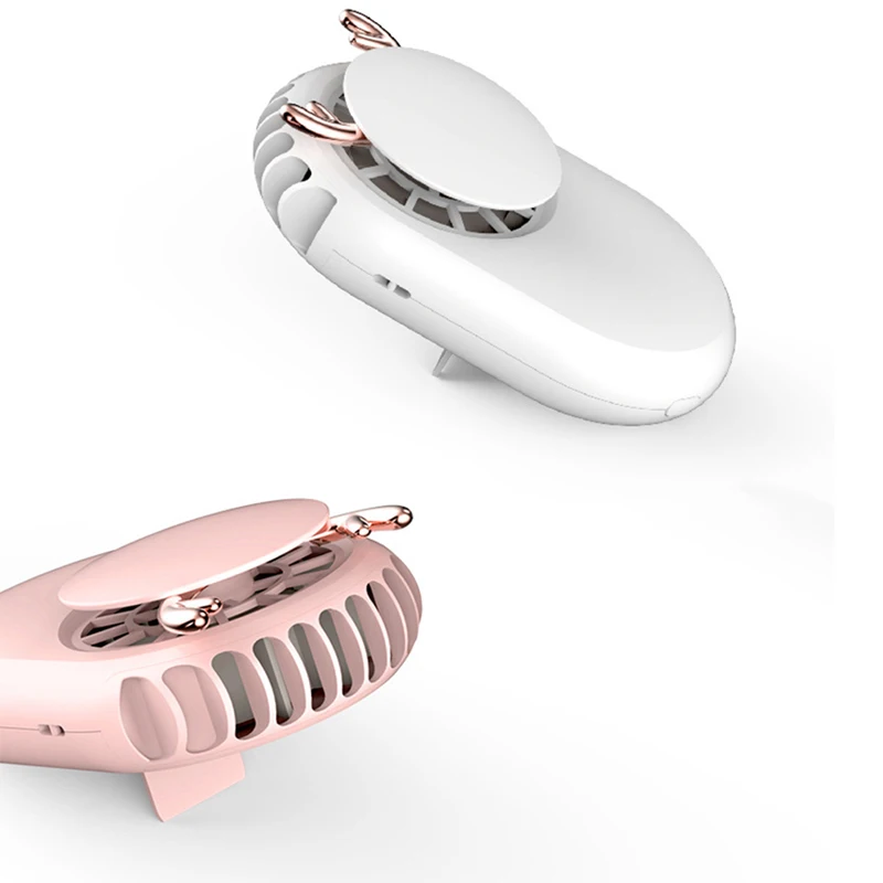 Портативный Электрический мини вентилятор USB Перезаряжаемый подвесной кулер для