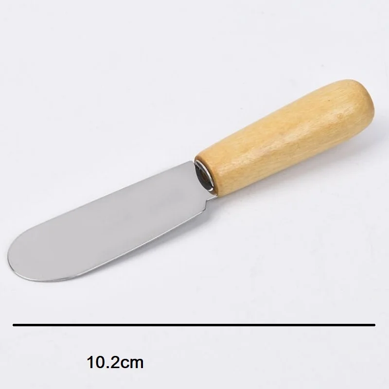Нож скребок из нержавеющей стали с деревянной ручкой|Кухонные ножи| |