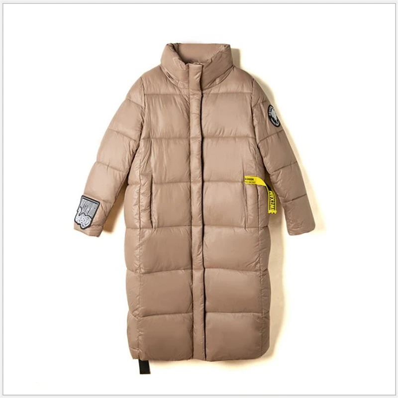 

2020 Winter Jacket Women Hooded Foreign Trade Cotton Overcoat Long Women's Winter Coat Thick Glossy Jackets Parka Female G857