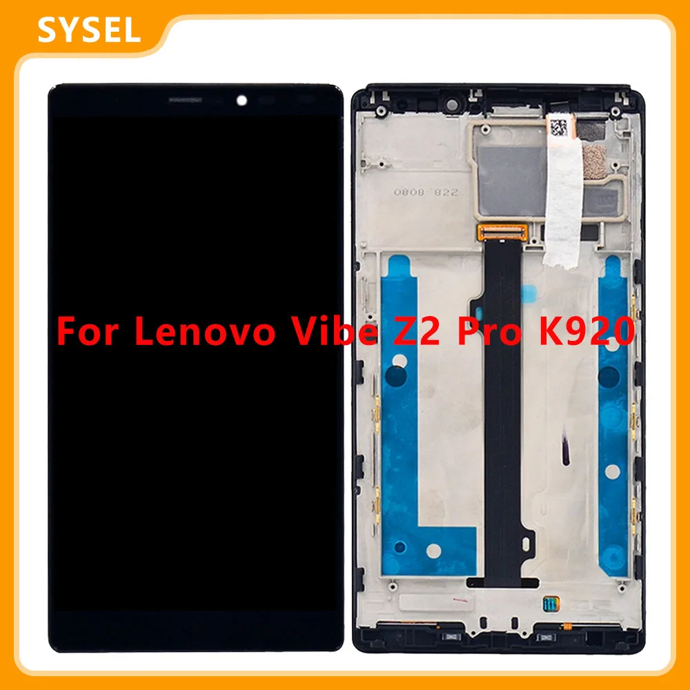 100% протестированный ЖК дисплей 6 ''для Lenovo Vibe Z2 Pro K920 сенсорная панель в сборе