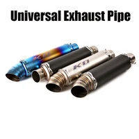 38 51mm universal exhaust system pipe escape muffler tips removable db killer silencer slip on for motorcycle dirt bike atv