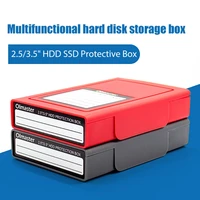 oimaster eva hard bag he 8500 2 53 5 hdd ssd protective box bag hard disk case external hard disk protector storage box red
