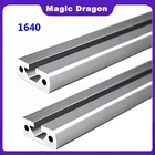 1640 европейский стандартный алюминий Профиль штранг-прессования Длина 100-1200 мм анодированный линейный рельс для станка с ЧПУ 3D-принтеры по индивидуальному заказу Длина