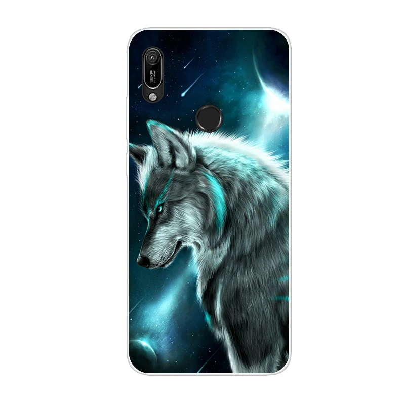 Светло-голубой A 6,09 ''для huawei Y6 Мягкий силиконовый чехол TPU чехол для телефона Coque huawei Y6 чехол Y 6 6Y модное тонкое дно - Цвет: Светло-голубой