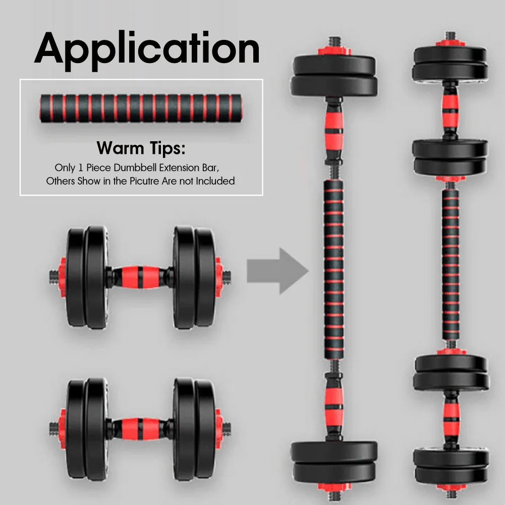 

1 Pc 40cm / 15inch Portable Practical Dumbbell Extender Dumbbell Foam Padded Connector for Men Women Adults