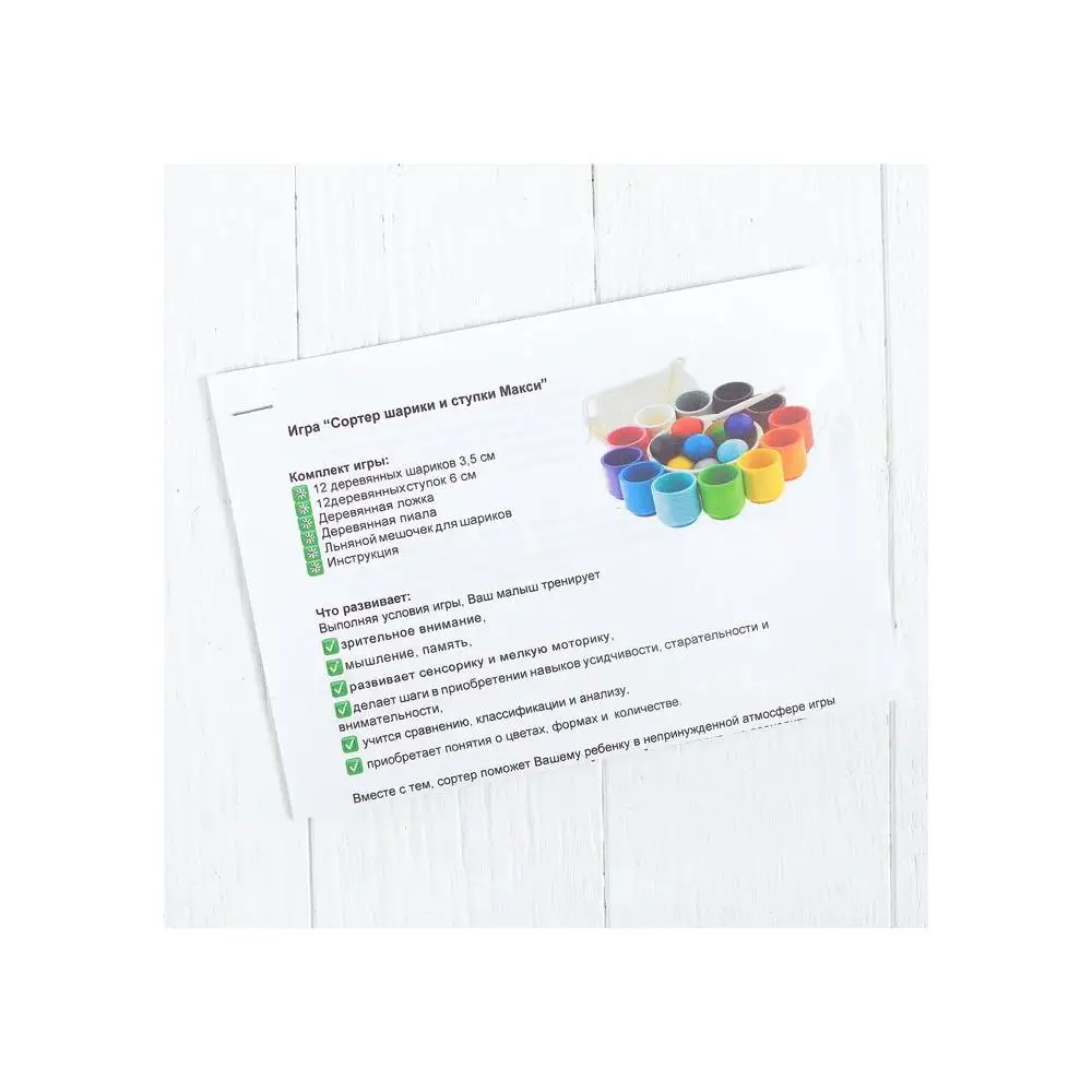 Рисунок 5 - Сортер "Шарики и ступки. Макси"