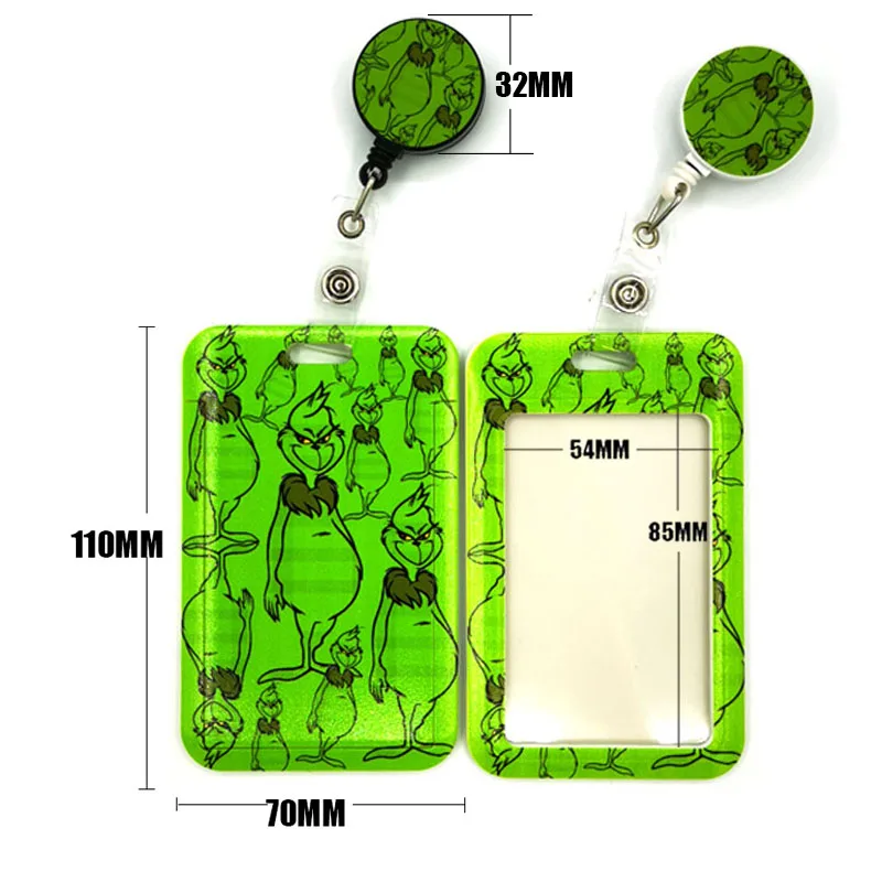 

Рождественская кошка, Модный женский держатель для карт, шнурок, Цветной Выдвижной бейдж, катушка, держатель для медицинских карт медсестер...