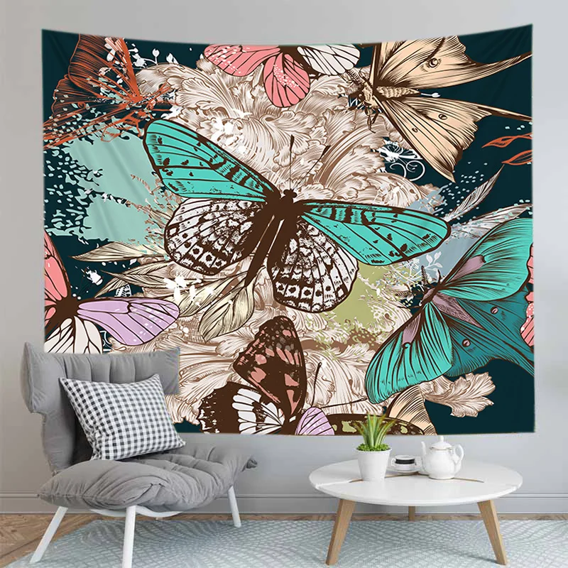 Индийский гобелен хиппи Коврик для йоги настенный богемный постельные покрывала