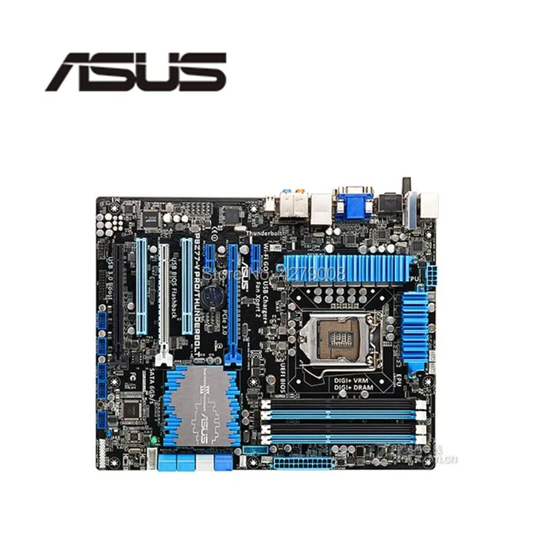 Разъем LGA 1155 PCI E 3 0 USB3.0 SATA3.0 для ASUS P8Z77 V PRO/Thunderbolt десктопная материнская плата Z77 DDR3