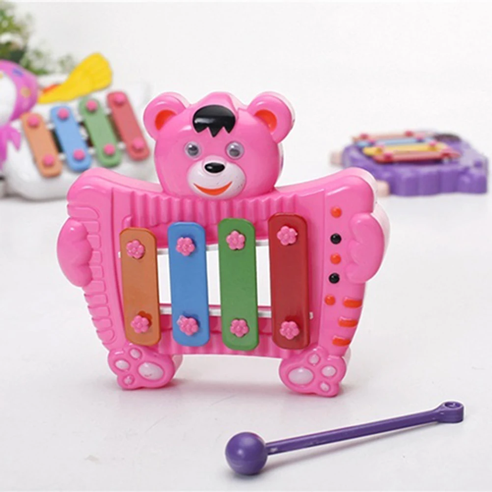 Мультфильм животных 4th весы резонатор пианино ксилофонная Музыка Игрушка Дети