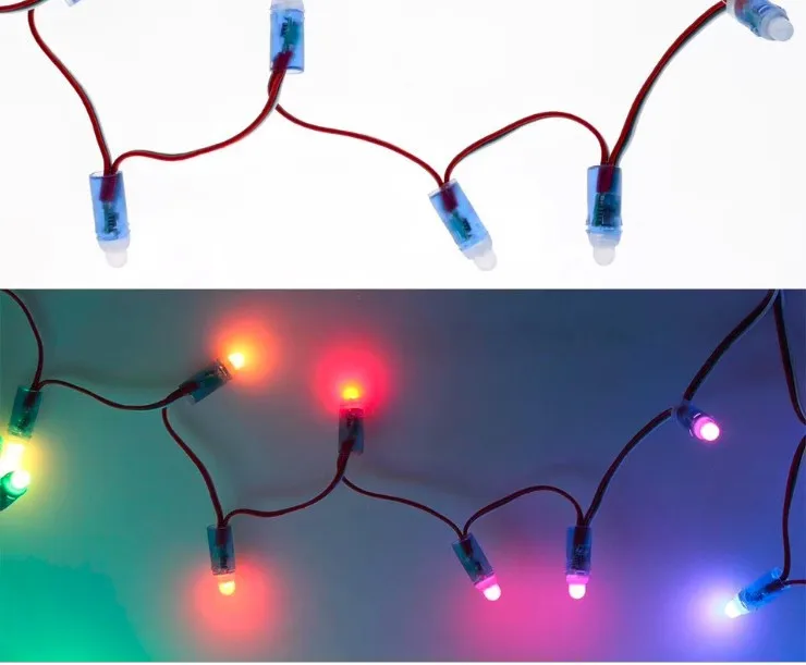 1000 шт./лот 12 мм WS2811 2811 IC RGB светодиодный пиксельный модуль гирлянда IP68 5 в