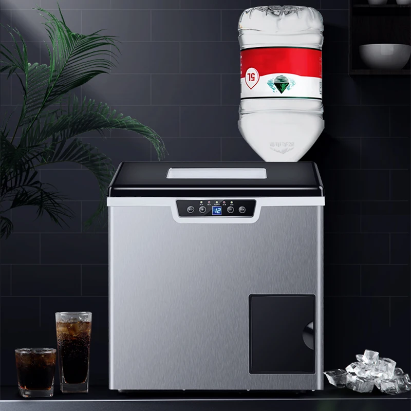 Большая коммерческая машина для производства и дробления льда 40 кг