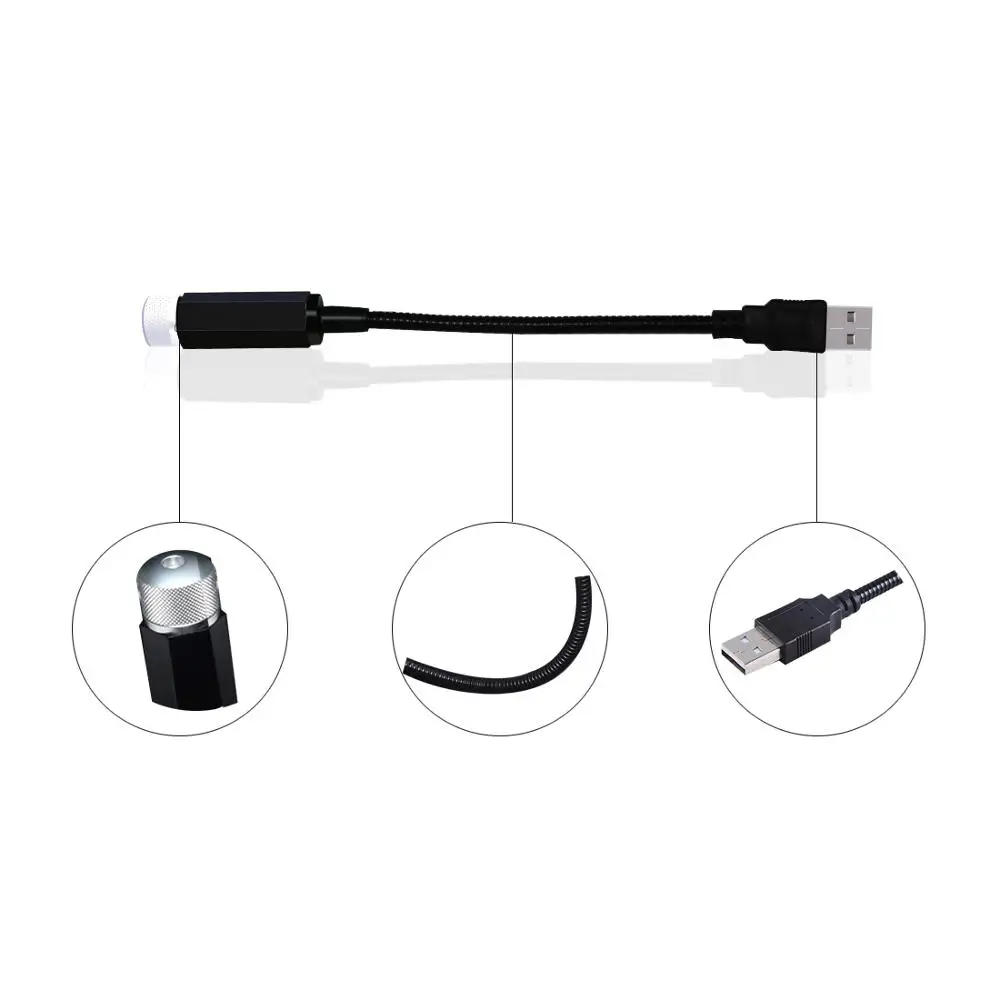 VGETTING Автомобильный USB светодиодный светильник на крышу Звездный ночной автомобиль атмосферный Звездный светильник красочный светильник интерьерный декоративный светильник регулируемый