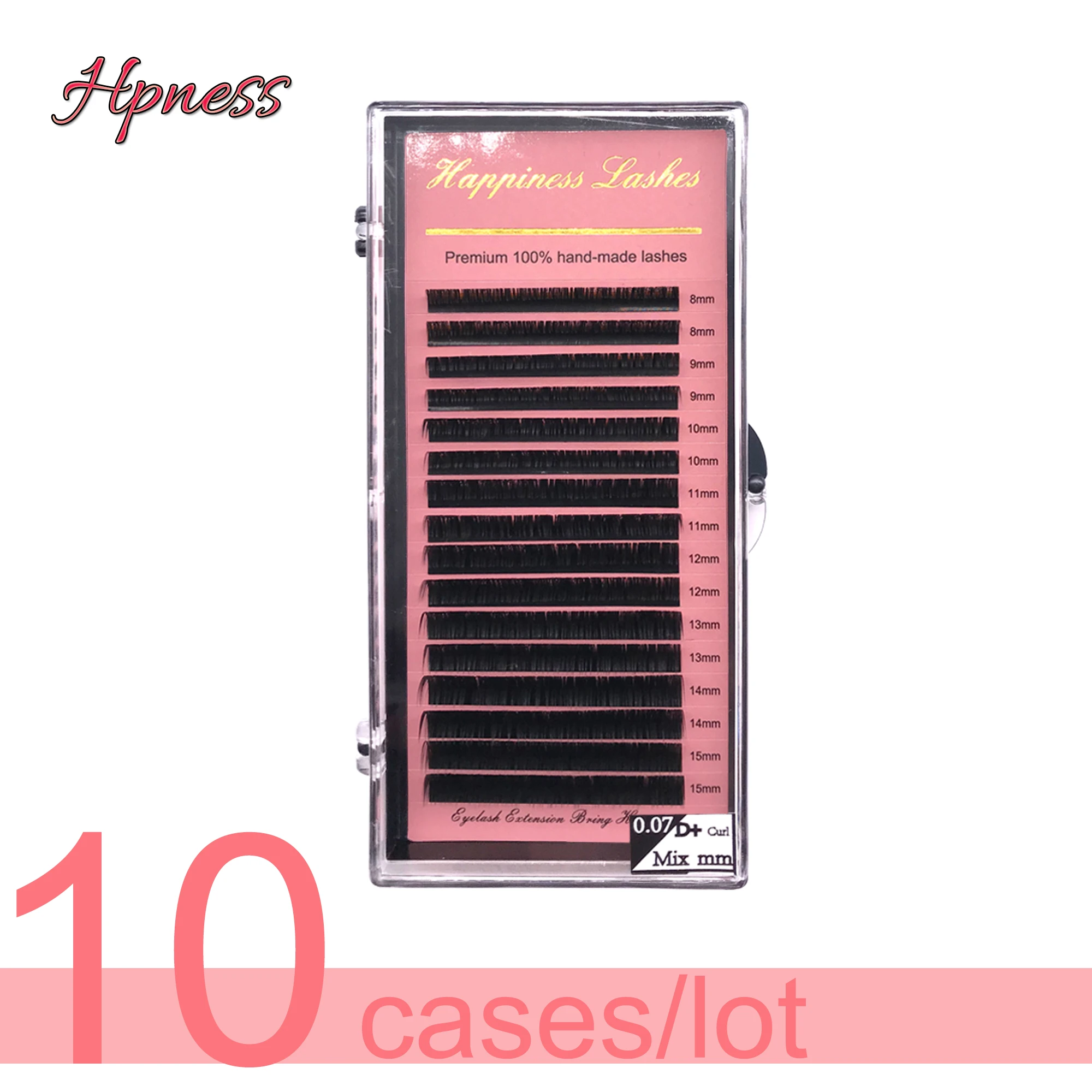 

16 строк макияж Премиум Классический шелк индивидуальный натуральный мягкий наращивание ресниц для профессионалов 100% ручная работа 10 лотко...