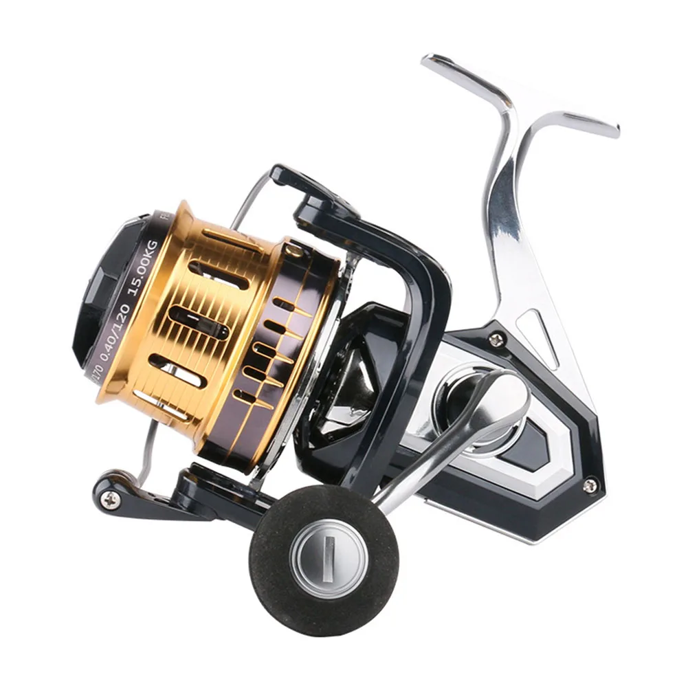 

Spinning Fishing Reels Metal Fishing Wheel Outdoor Bearing 5+1BB Long Casting Handle Portable Easy Fishing Carrying