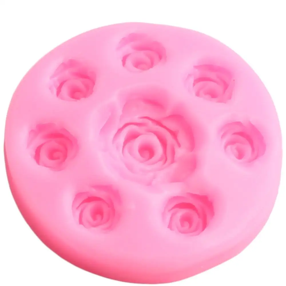 Топпер для выпечки кексов мини-розовый цветок силиконовые формы приготовления