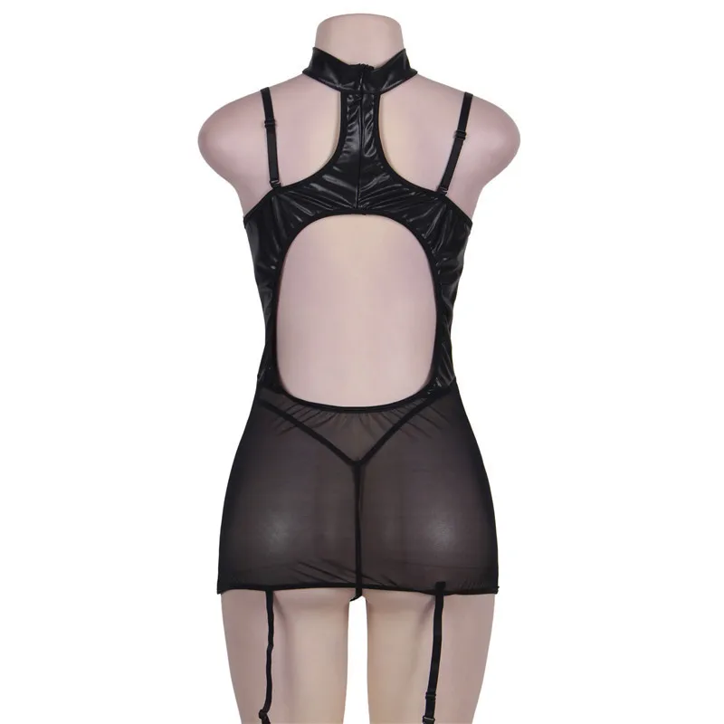 

NAINAIKEI Women V-Neck Plus Size Sexy Lingerie Chemise Floral Lace Babydoll See Through Nightwear Outfits Bodysuit