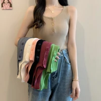 spring and summer french style design niche wear small sling underwear that makes your back more beautiful vest womens thin