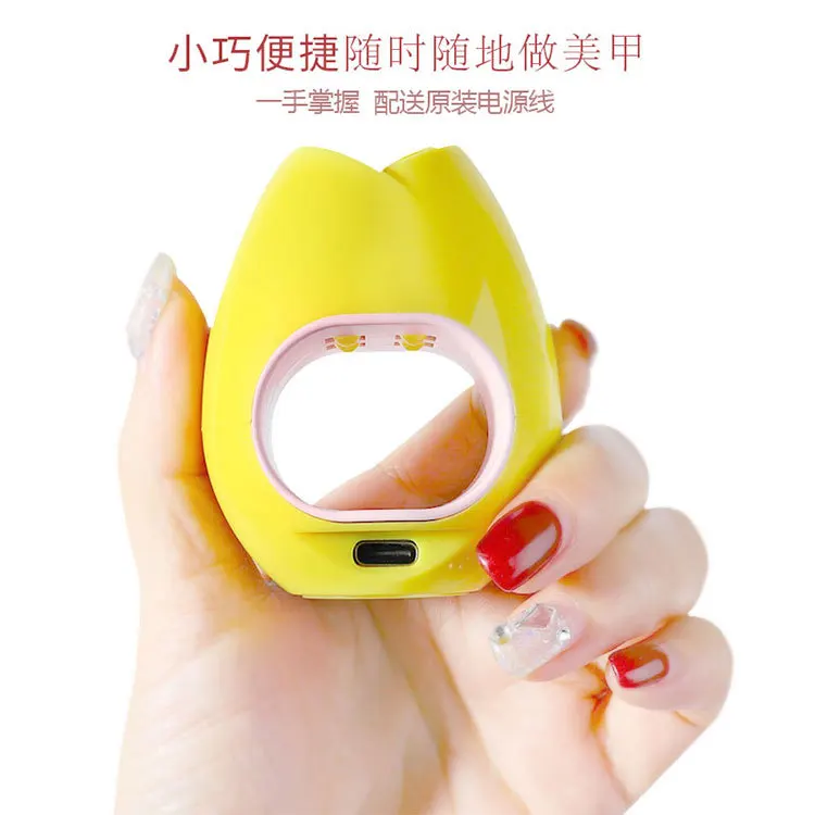 16W Mini Nail Fast Dryer UV LED USB Lamp Manicure Rose Egg Design Machine Single Finger Nails Art Tool Gel Polish With Free | Красота и