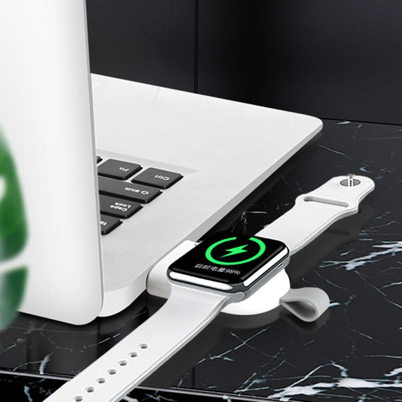 

Portable Wireless Charger for IWatch SE 6 5 4 Charging Dock Station USB Charger Cable for Apple Watch Series 6 5 4 3 2 1
