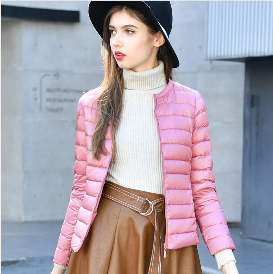 

Female Thicken Warm Winter Jacket Red Black Women 90% White Duck Down Jackets And Coats Casual Down Clothes Female Short Parkas