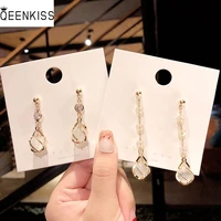 qeenkiss eg7367 fine jewelry wholesale woman birthday wedding gift bowknot tassel opal 925 sterling silver needle drop earrings